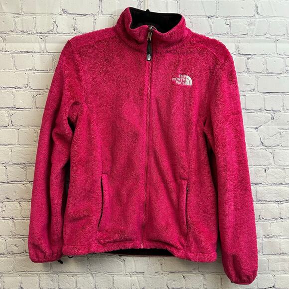 The North Face Other - The North Face Girls Osito Fuchsia Pink Fuzzy Jacket Size XL Full Zip Soft